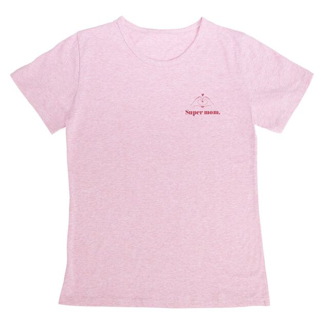 T-shirt Super mom rose