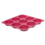 Moule silicone rose 9 tartelettes