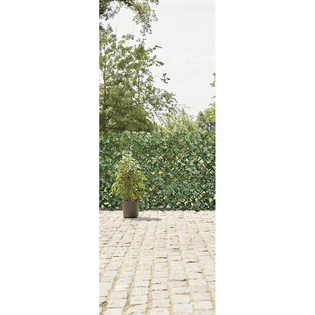 Treillis extensible avec feuillage artificiel vert 200xH100cm