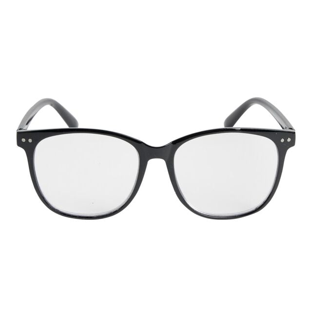 Lunette loupe de lecture en m&eacute;tal noir glossy 13,5x14xH4cm