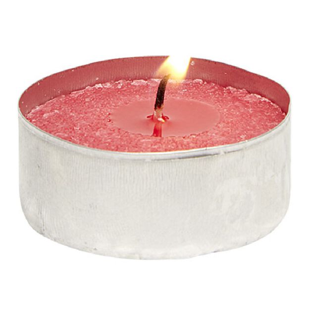 Set de 12 bougies chauffe-plats Rouge