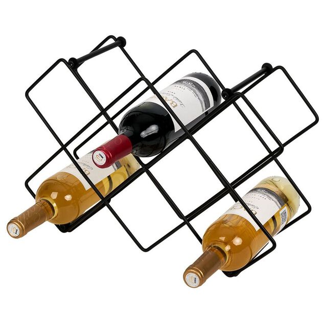 Range bouteille en fer 42x14x28 cm