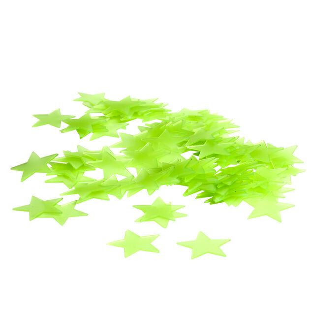 Étoiles phosphorescentes décoration de table 3x3cm