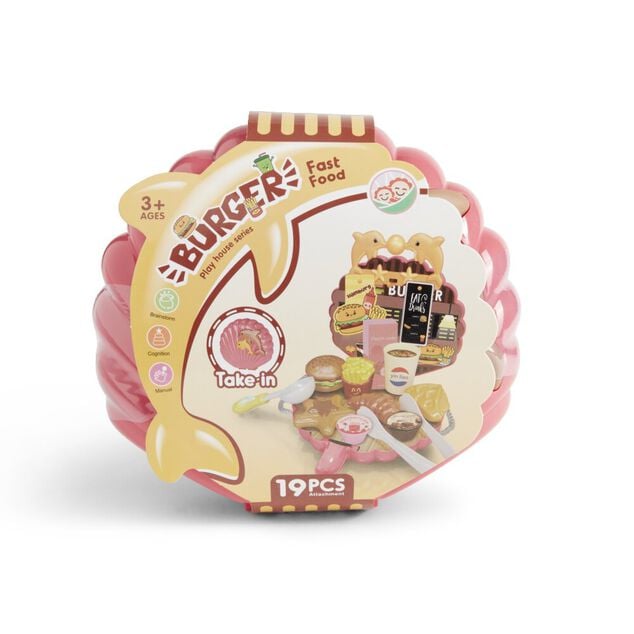 Kit de jeu burger fast food 19 pi&egrave;ces