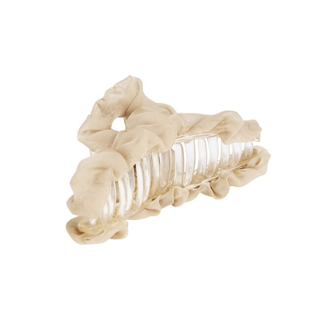Pince &agrave; cheveux avec tulle 8x2xH5cm (3 mod&egrave;les)