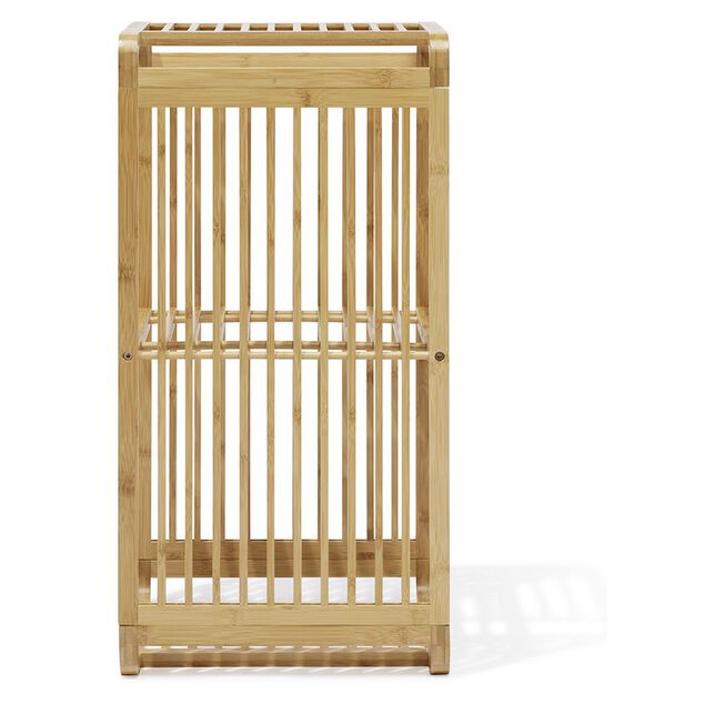 &Eacute;tag&egrave;re 2 cases Macao bambou naturel - L33xH.64,5xP.33 cm