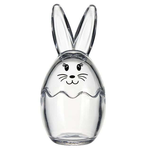 Bonbonnière en verre 0,5L forme lapin Ø10xH21,5cm
