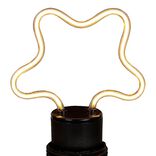 Ampoule LED E27 néon forme étoile jaune