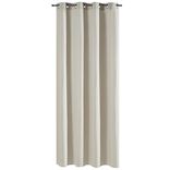 Rideau &agrave; oeillets 140x240cm uni beige