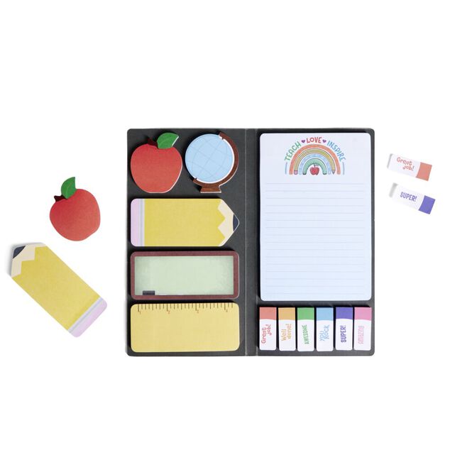 Carnet de notes fun feuilles adhésives 10,5x20cm (2 modèles)