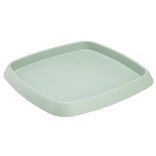 Soucoupe carr&eacute; Chorus couleur vert laurier 31x31cm
