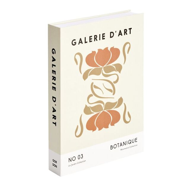 Bo&icirc;te de rangement forme livre d&eacute;co Galerie d'art 25x18x&Eacute;p3,7cm (2 mod&egrave;les)
