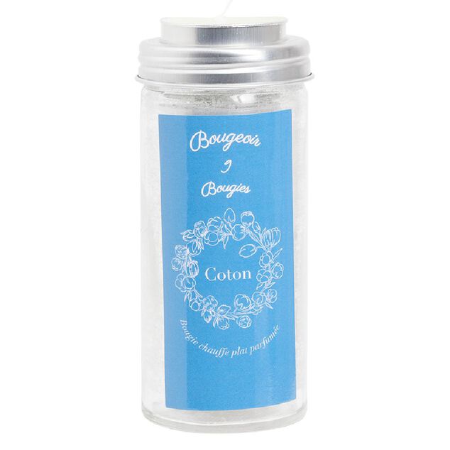 Bougeoir verre + 9 bougies chauffe-plats parfumées