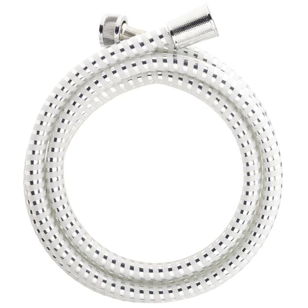 Tuyau flexible de douche plastique blanc 2m
