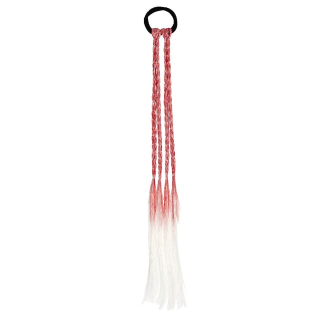 Extension &eacute;lastique &agrave; cheveux avec tresses en nylon L41cm - 3 mod&egrave;les
