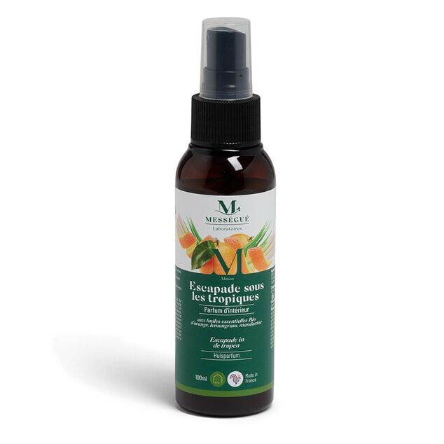 Parfum intérieur Mességué huiles essentielles bio Escapade sous les Tropiques 100ml