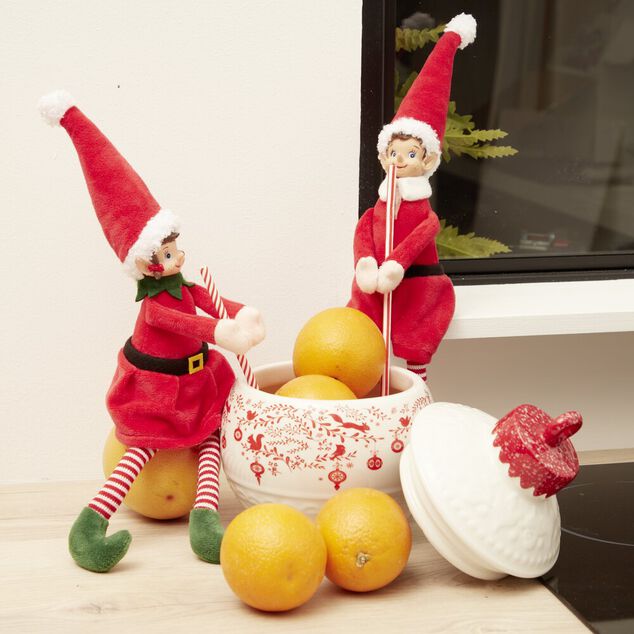 Lutin farceur fille H36 cm