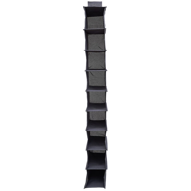 Organisateur de v&ecirc;tements Gris - 9 niveaux - 32x15xH128 cm