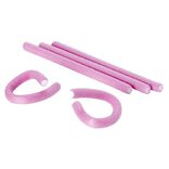 Bigoudi papillotte rose fuchsia L20 cm x5