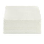 Serviette carr&eacute;e blanche Tex Touch 2 plis en papier x40