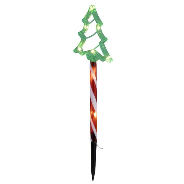 D&eacute;coration de No&euml;l &agrave; planter x6 lumineux 48LED &eacute;toile ou sapin H45cm (2 mod&egrave;les)