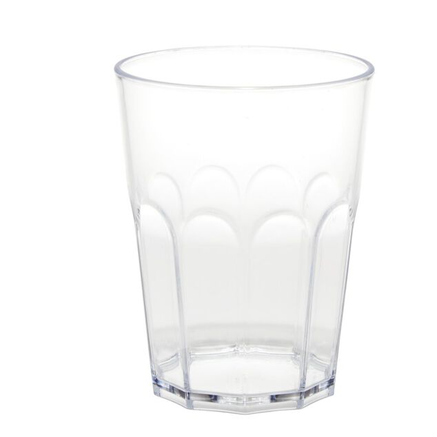 Verre plastique design facette transparent 40 cl