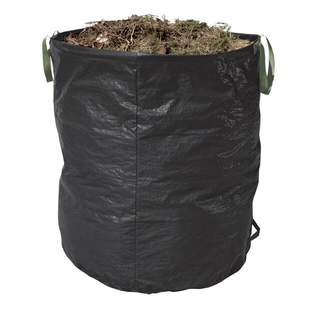 Sac de jardin x3 plastique vert avec poign&eacute;es 70/100/170L