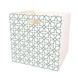 Casier Box Cube bois motif géométrique 30x30x30cm (2 modèles)