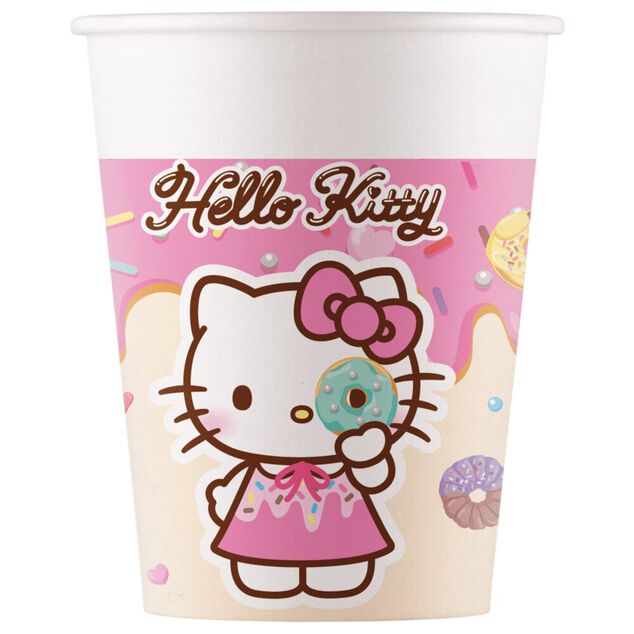 Gobelet carton x8 Hello Kitty 20cl