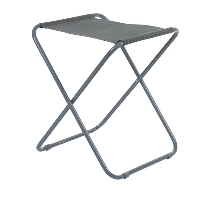 Tabouret de camping pliant gris