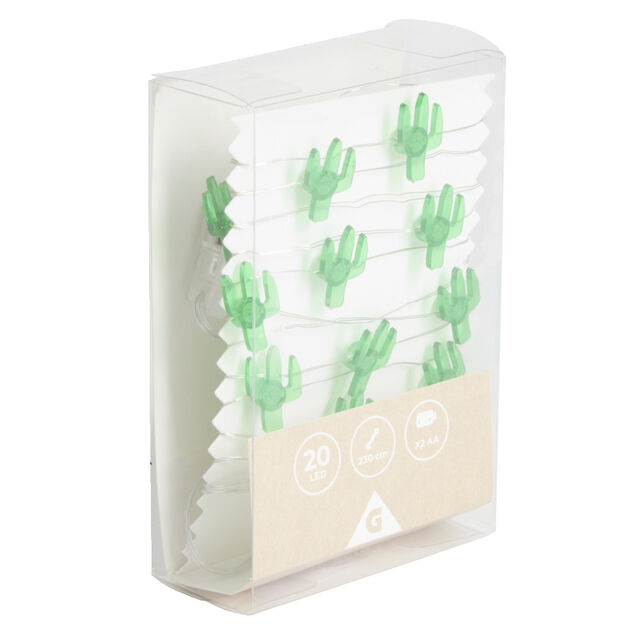 Guirlande LED cactus 230cm