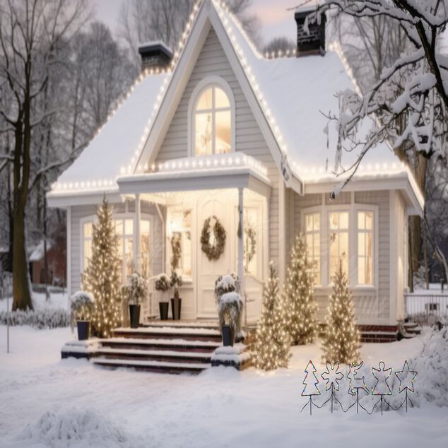 Lot de 5 pics lumineux à planter H50cm multicolore