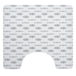 Contour WC PVC motif terrazzo noir et blanc 49,5x15cm