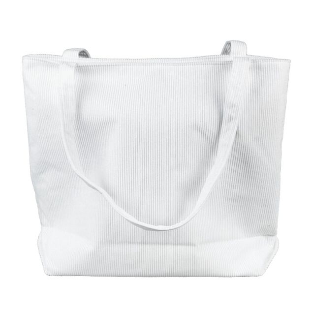 Tote bag velours côtelé 42x12xH35cm (2 modèles)