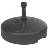 Pied de parasol rond &agrave; remplir 20L noir