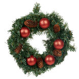 Couronne sapin et pomme de pin artificiel