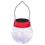 Suspension solaire 20 microLED multicolores Ø10cm