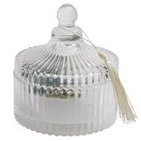 Bougie &agrave; LED dans bo&icirc;te d&eacute;co fleurs s&eacute;ch&eacute;es