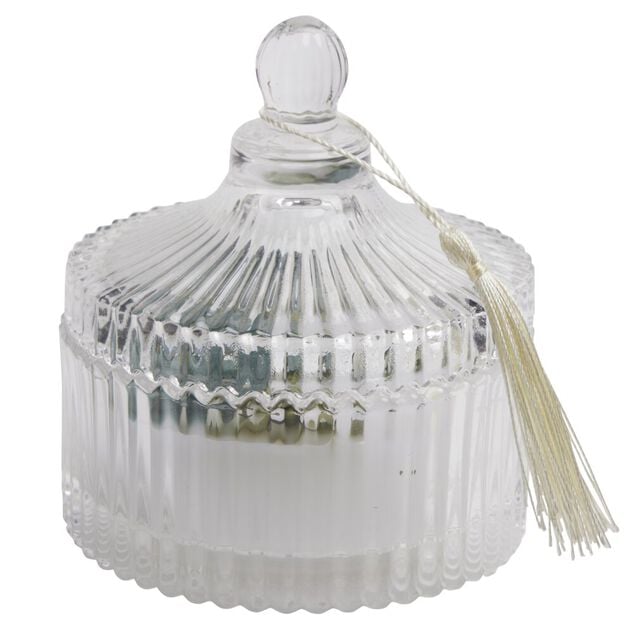 Bougie &agrave; LED dans bo&icirc;te d&eacute;co fleurs s&eacute;ch&eacute;es