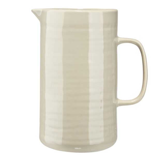 Pichet dolomite 1L effet gaze de coton beige