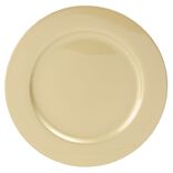 Sous assiette plastique dor&eacute; &Oslash;33cm