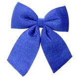 Noeud décoratif XL velours bleu 40x40cm