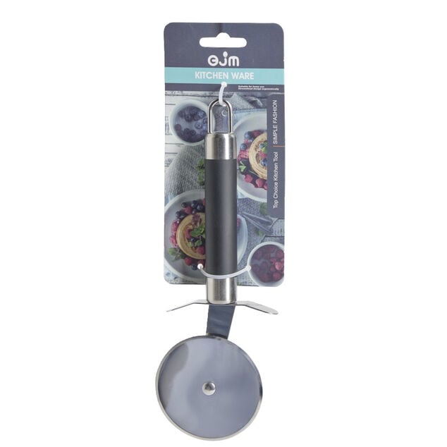 Roulette &agrave; pizza inox avec manche en plastique L.20,5cm