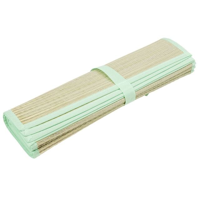 Sac de plage + natte en paille 60x180 cm