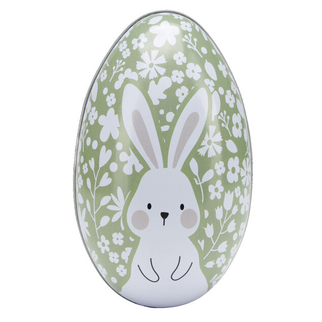 Boîte en fer forme oeuf 13x9xH7cm (3 modèles)