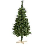 Sapin artificiel vert pied en bois 288 branches Ø78xH150cm