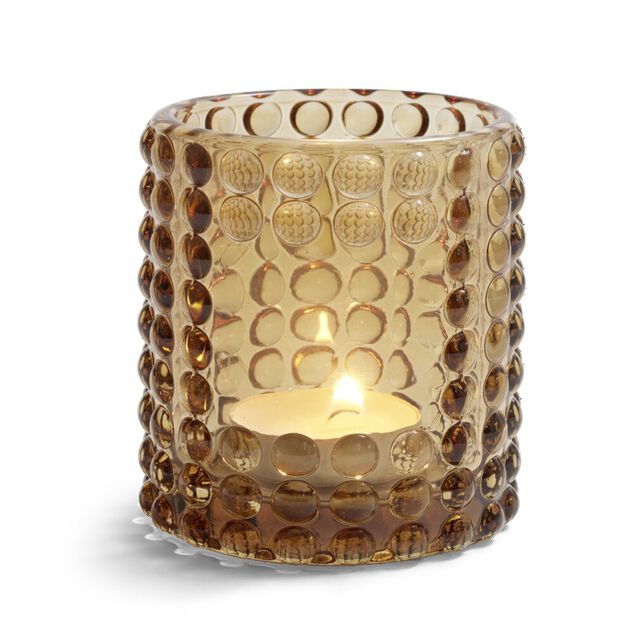 Bougeoir bubble marron &Oslash;7,8cm