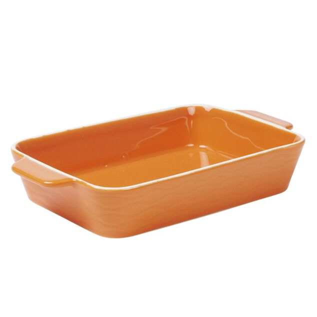 Plat &agrave; four rectangulaire c&eacute;ramique color&eacute; 19,5x32cm (3 mod&egrave;les)