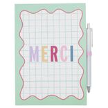 Carnet de notes remerciement Merci pour cette ann&eacute;e 19x22cm (3 mod&egrave;les)