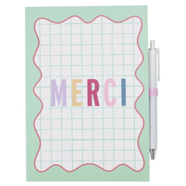 Carnet de notes remerciement Merci pour cette ann&eacute;e 19x22cm (3 mod&egrave;les)